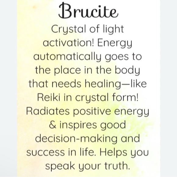 raw BRUCITE wire wrapped crystal pendant THE ALL HEALING CRYSTAL - Picture 7 of 7